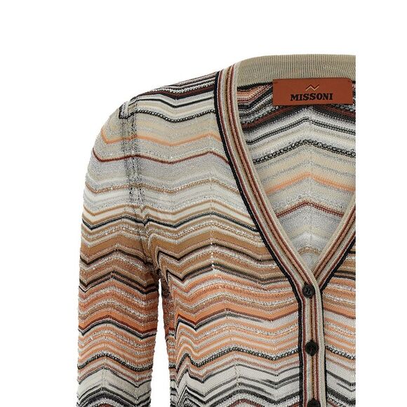 Missoni Women Chevron Lamé Cardigan - Picture 3 of 4